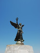 Winged Nike godess statue at Rhodes island, Greece.