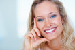 Closeup portrait of a young girl smiling