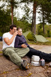 Camping Couple Cooking