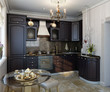 Classic Kitchen. Interior Design. Wooden kitchen. CG Classic Kitchen. Interior Design. Wooden kitchen. CG