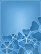 Blue flowers on blue background illustration Blue flowers on blue background illustration