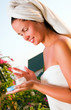 Portrait of beautiful woman after spa