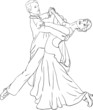 vector - latina dancers isolated on background