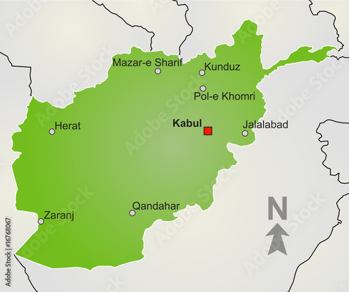 Vektor: Karte Afghanistan Karte Afghanistan