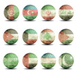 asia, australia and oceania flags set - part 2