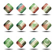 asian flags set - cube version - part 2
