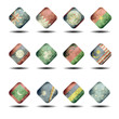 asian flags set - cube version - part 3