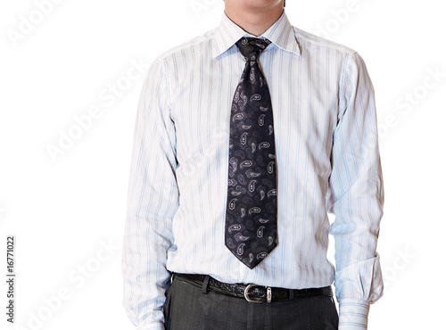 Photo: Businessman isolated on white background, space for head Businessman isolated on white background, space for head