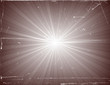 Vector illustration of an old photography representing sunburst