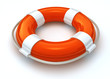Lifebelt isolated on white with clipping path Lifebelt isolated on white with clipping path