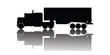 Vector truck silhouette
