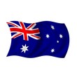 Illustration: flag australia flag australia