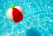 striped ball in the pool
