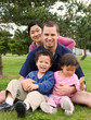 Happy Family Portrait Outdoors