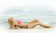 on beach
