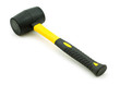 rubber hammer on white background