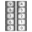 Film countdown. Vector.