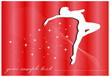 magic ballet postcard vector magic ballet postcard vector
