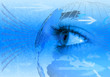 Blue internet concept de fundal