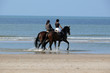 Reiter am Strand