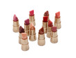 Lipstick on white background