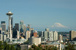 Downtown Seattle Space Needle and Mt. Rainier Downtown Seattle Space Needle and Mt. Rainier