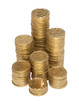 Column of golden coins