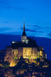 Abbey of Mont St. Michel at night