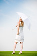 woman with umbrella