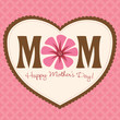 Vector: Happy Mother's Day Card Happy Mother's Day Card