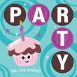 Party Invitation on Cool Background