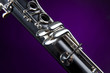 Clarinet Isolated Purple Spotlight