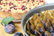 Pie of plums, Pflaumenkuchen