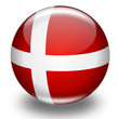 Kugel Dänemark Fahne