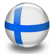 Kugel Finnland Fahne