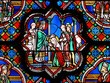 vitrail la bénédiction poitiers sainte radegonde france