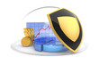 Business protection. Hi-res digitally generated image. Business protection. Hi-res digitally generated image.