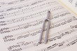 Sheet music and diapason