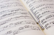 Sheet music and diapason
