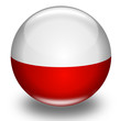Kugel Polen Fahne