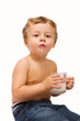 Photo: boy drinking milk boy drinking milk