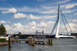 Le pont Erasmus, Rotterdam, Pays-bas.