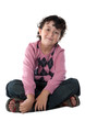 Happy child sitting