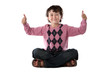 Happy child sitting
