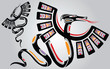 Dragon in ethnic national style of the American Indians