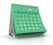2010 calendar. April