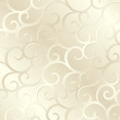 Silver beige shiny spirals texture, pattern; vector illustration