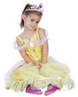 Cute Little Girl with Princess Dress On Cute Little Girl with Princess Dress On