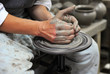 Artisan making a pot