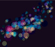 Multi color bokeh lights background. No transparency and effect